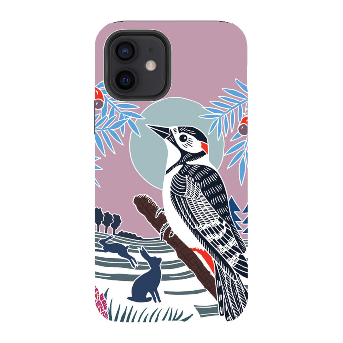 iPhone Tough Case - Woodpecker Pale By Kate Heiss