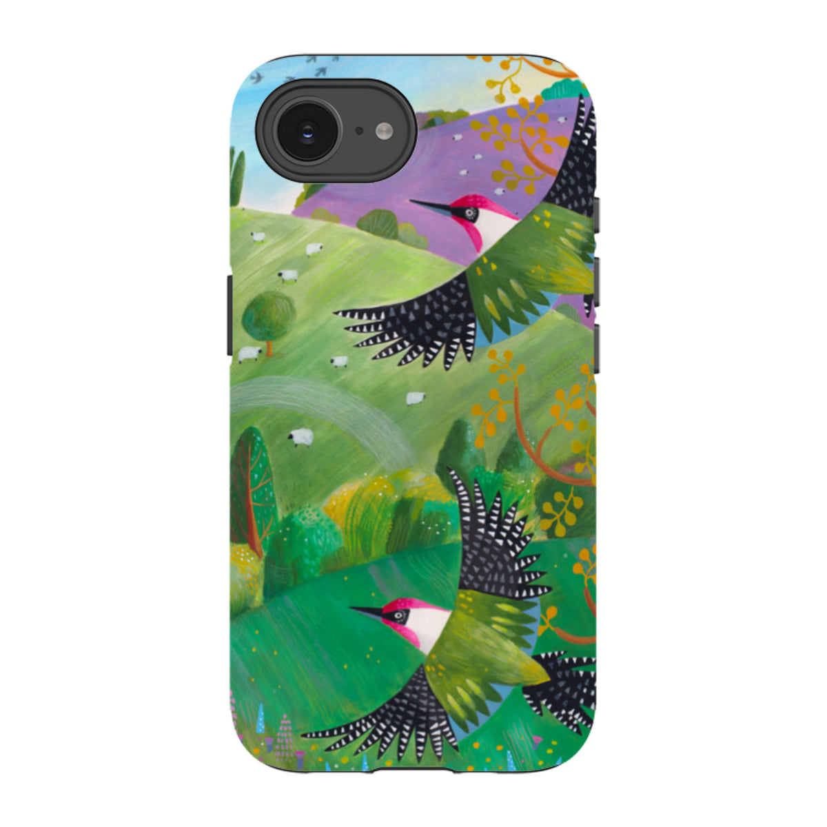 iPhone Tough Case - Woodpeckers By Bex Parkin