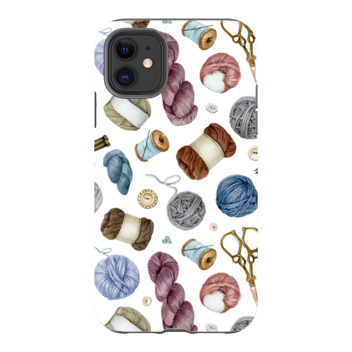 iPhone Schutzhülle Robust - Wollmuster