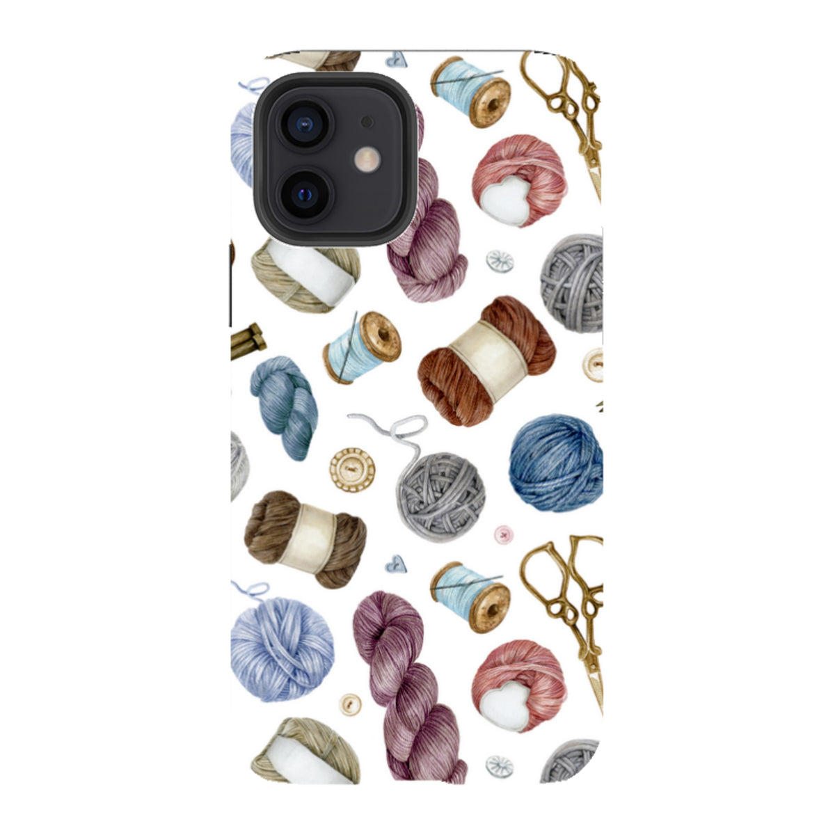 iPhone Schutzhülle Robust - Wollmuster