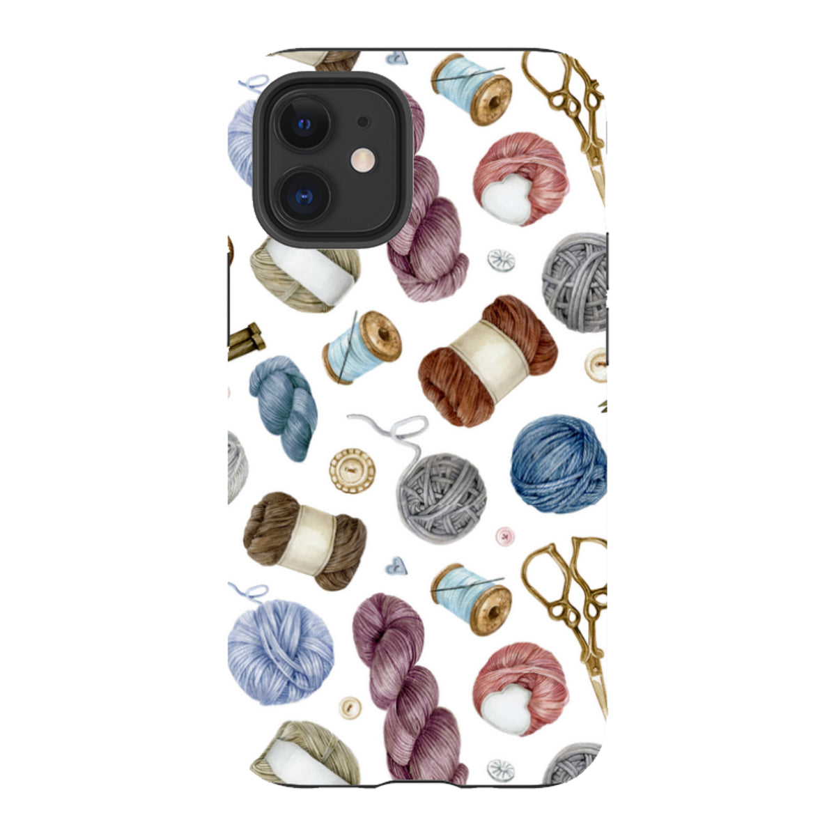 iPhone Schutzhülle Robust - Wollmuster