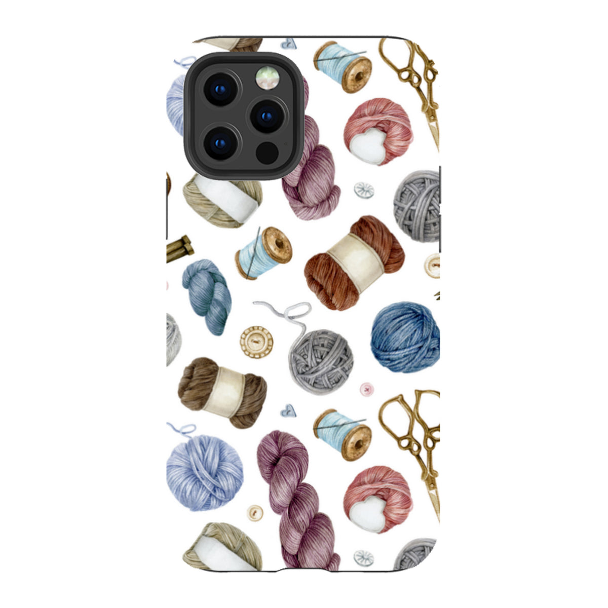 iPhone Schutzhülle Robust - Wollmuster