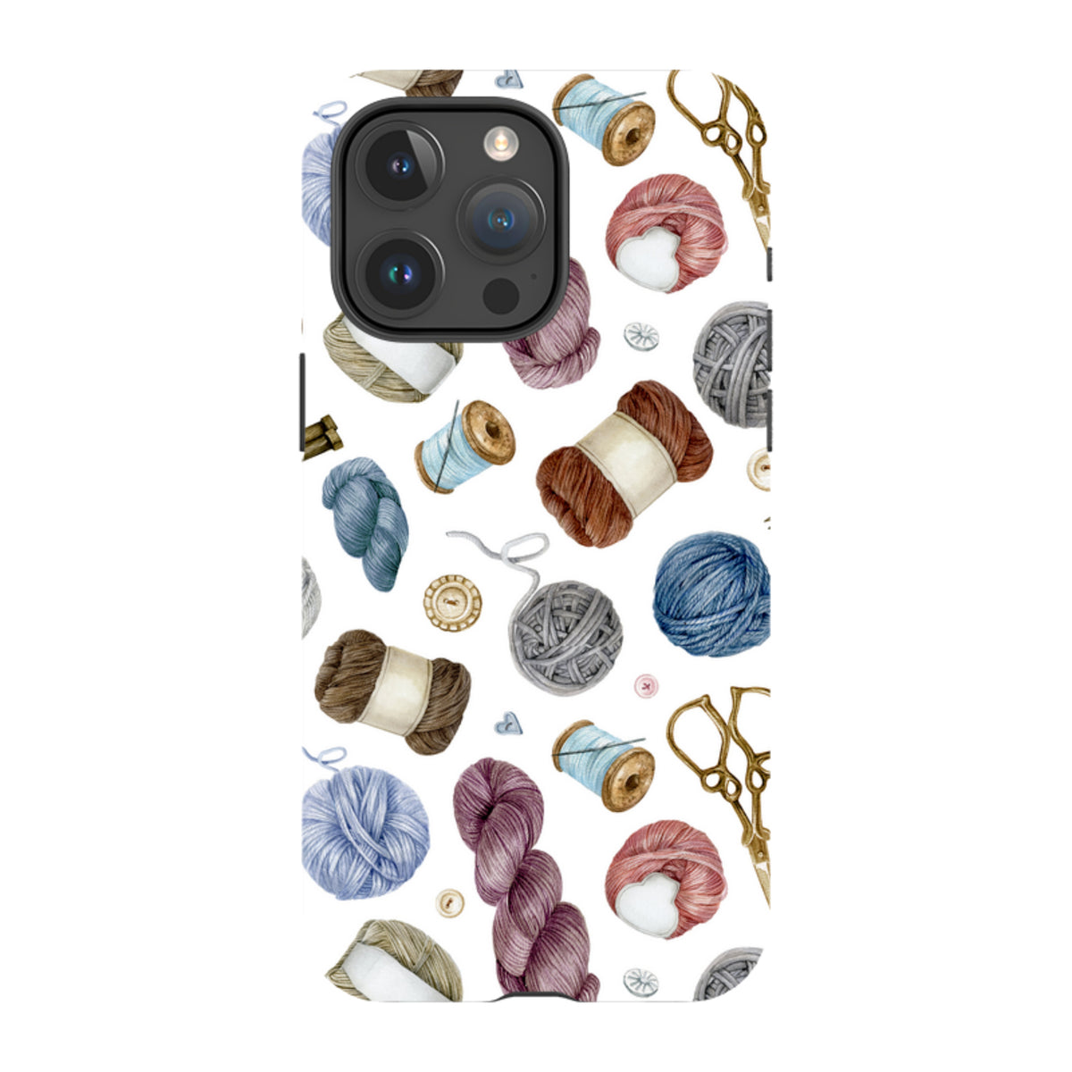 iPhone Schutzhülle Robust - Wollmuster