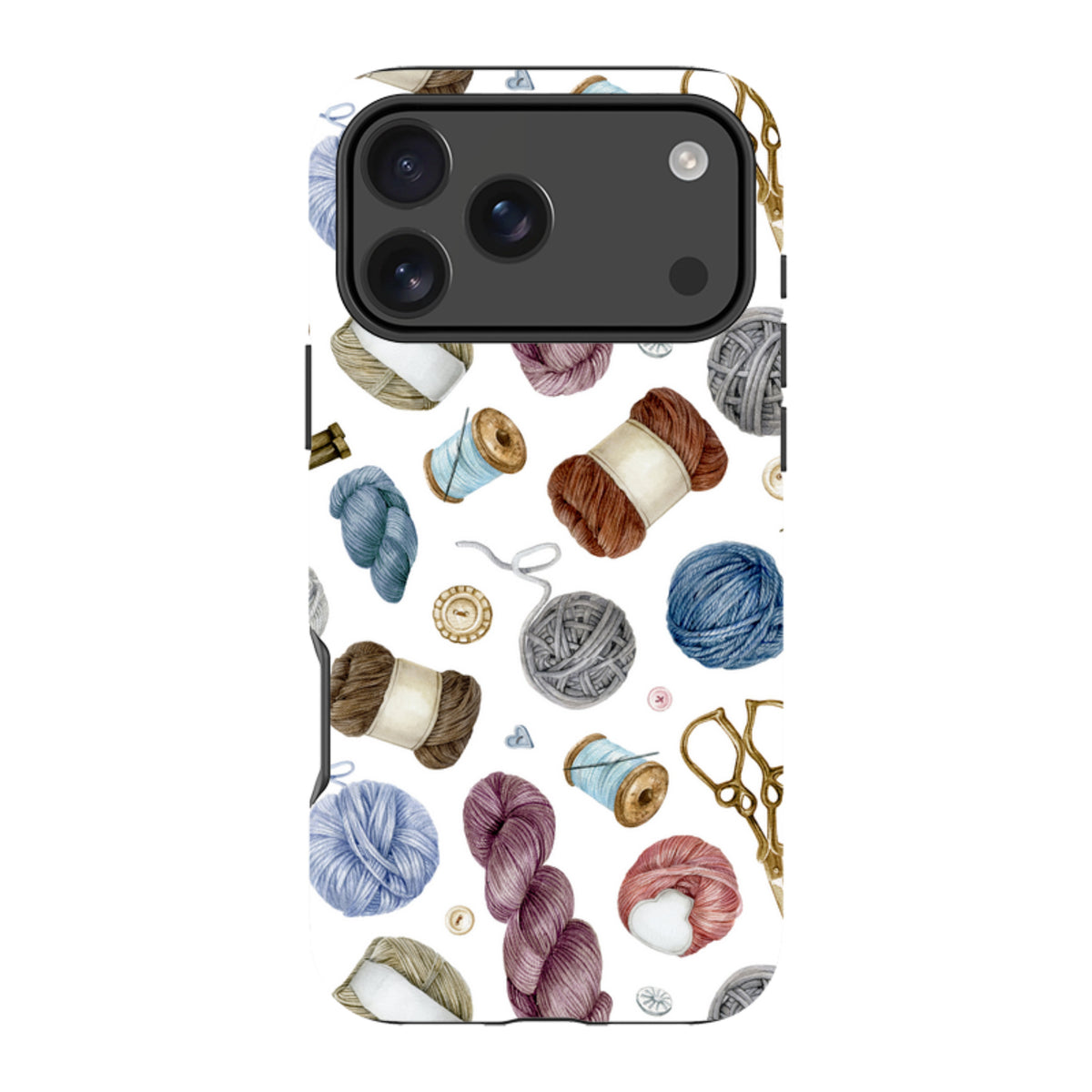 iPhone Schutzhülle Robust - Wollmuster