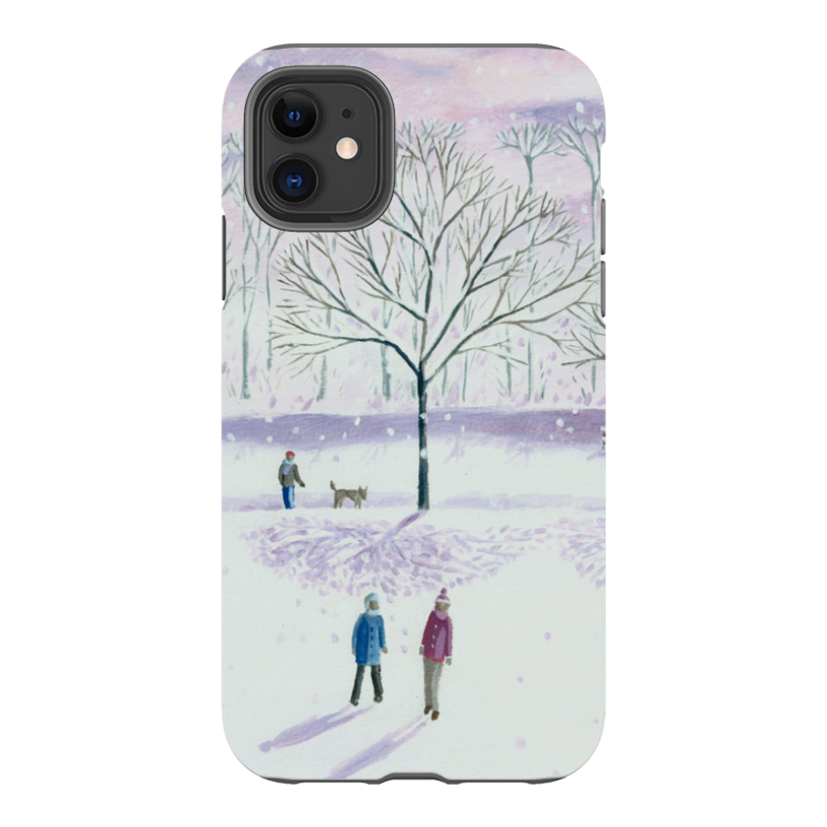 iPhone Tough Case - Xmas Park By Mary Stubberfield