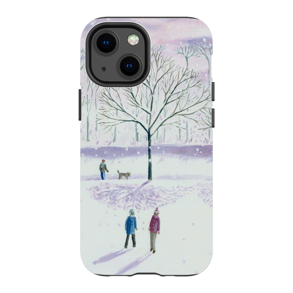 iPhone Tough Case - Xmas Park By Mary Stubberfield