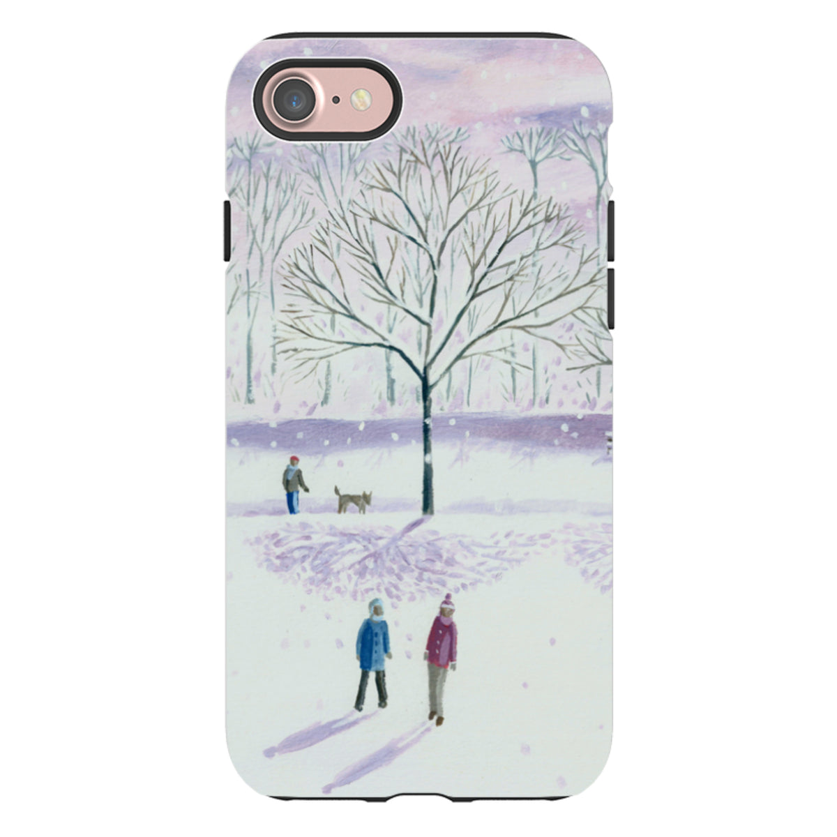 iPhone Tough Case - Xmas Park By Mary Stubberfield