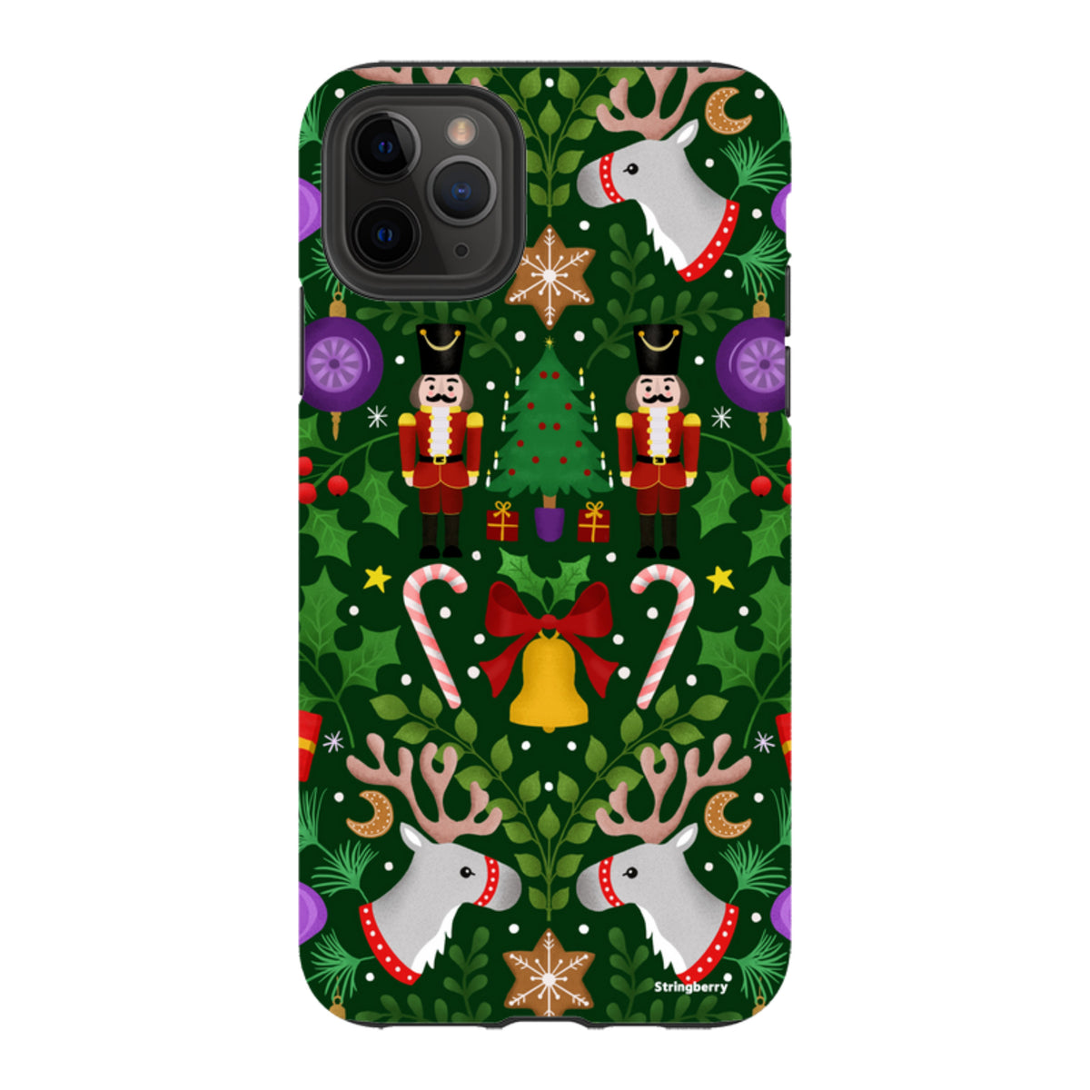 iPhone Tough Case - Xmas Pattern I By Bex Parkin