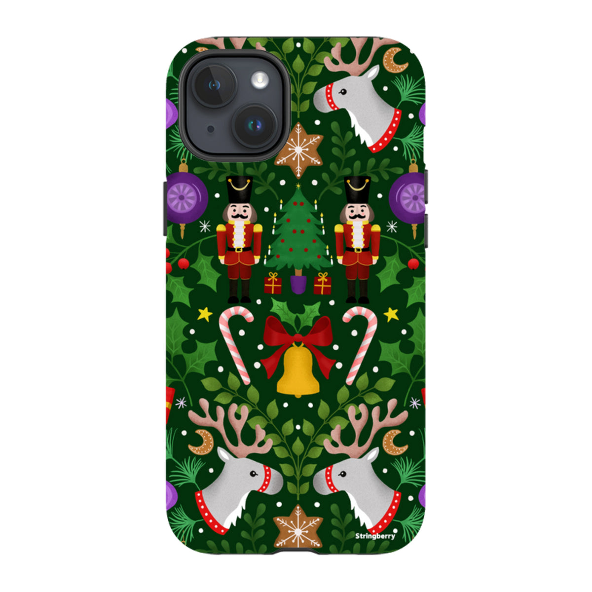 iPhone Tough Case - Xmas Pattern I By Bex Parkin
