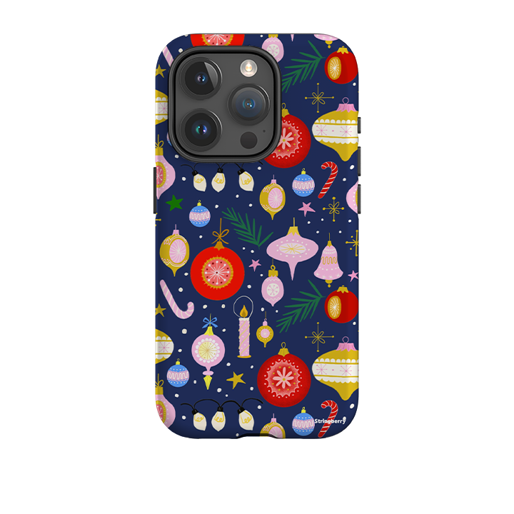 iPhone Tough Case - Xmas Pattern II By Bex Parkin