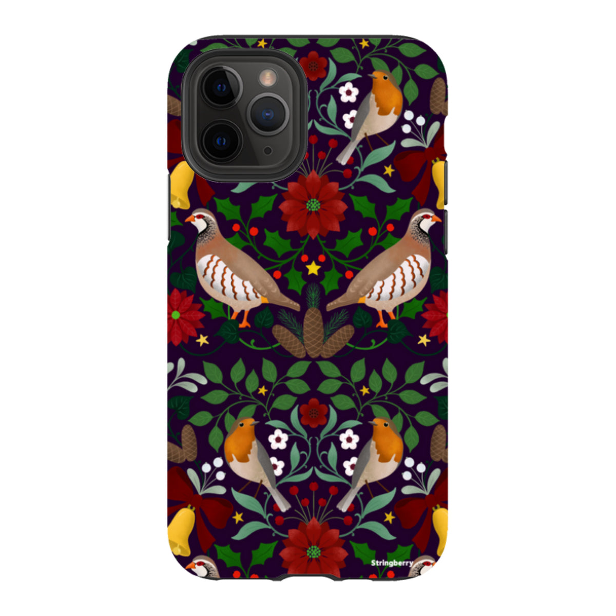 iPhone Tough Case - Xmas Pattern III By Bex Parkin