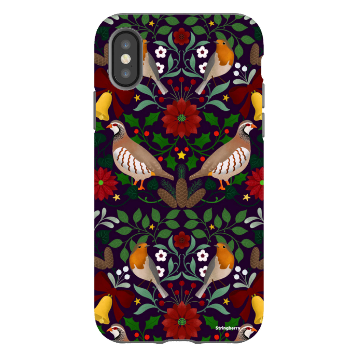 iPhone Tough Case - Xmas Pattern III By Bex Parkin