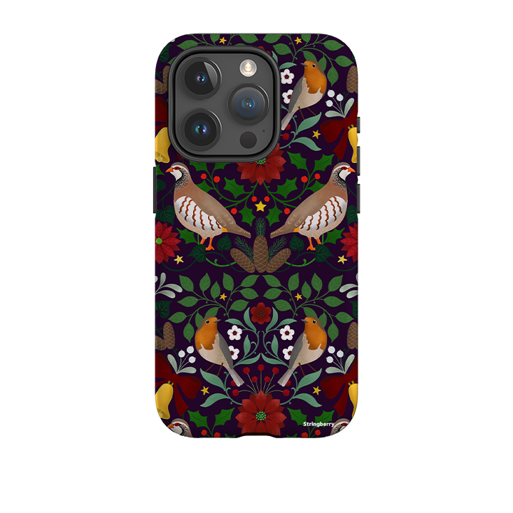 iPhone Tough Case - Xmas Pattern III By Bex Parkin