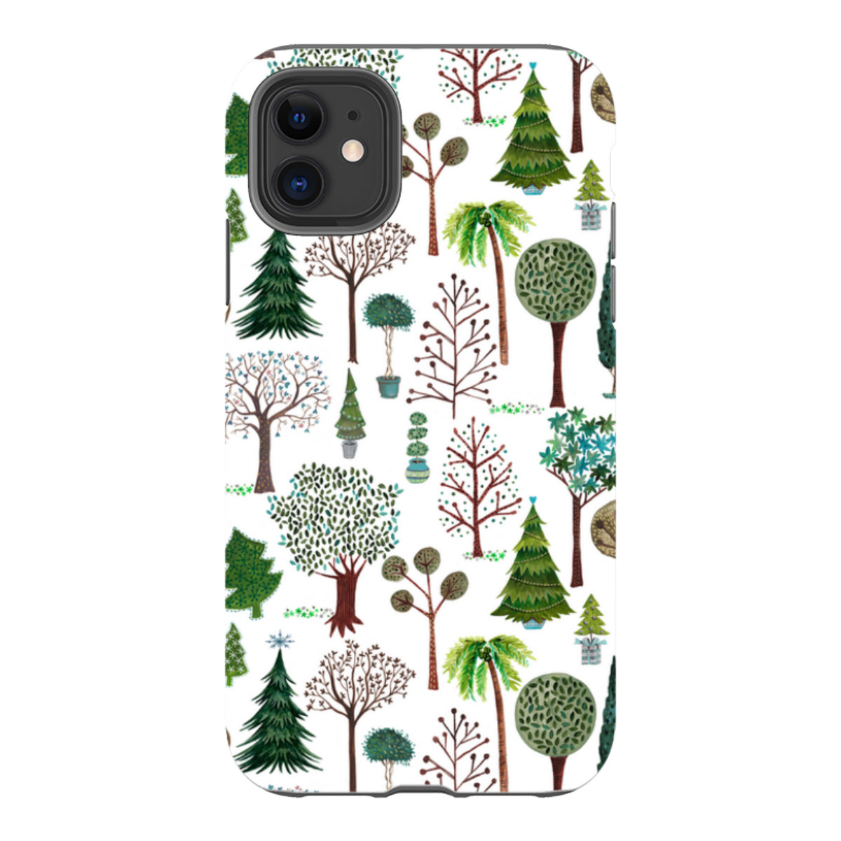 iPhone Tough Case - Xmas Trees By Caroline Bonne Muller