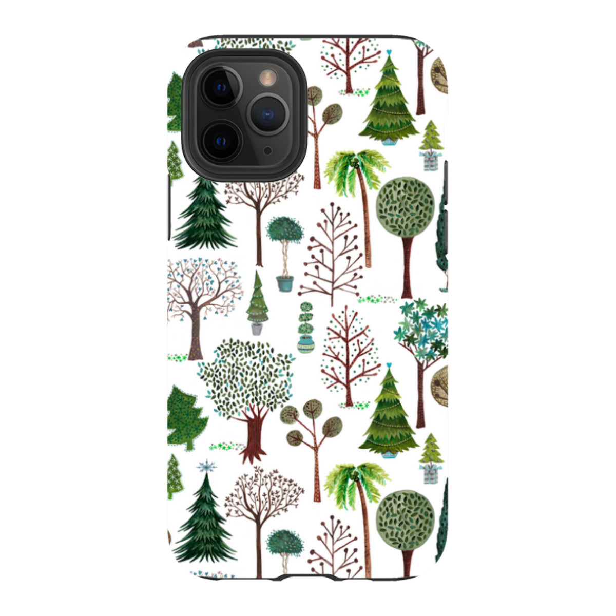 iPhone Tough Case - Xmas Trees By Caroline Bonne Muller