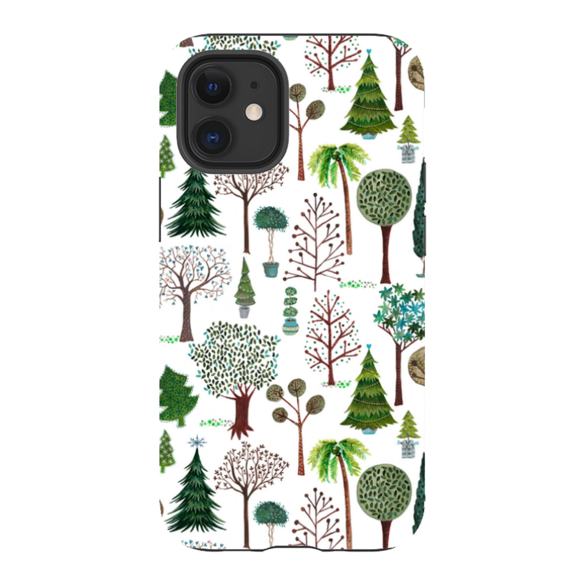iPhone Tough Case - Xmas Trees By Caroline Bonne Muller