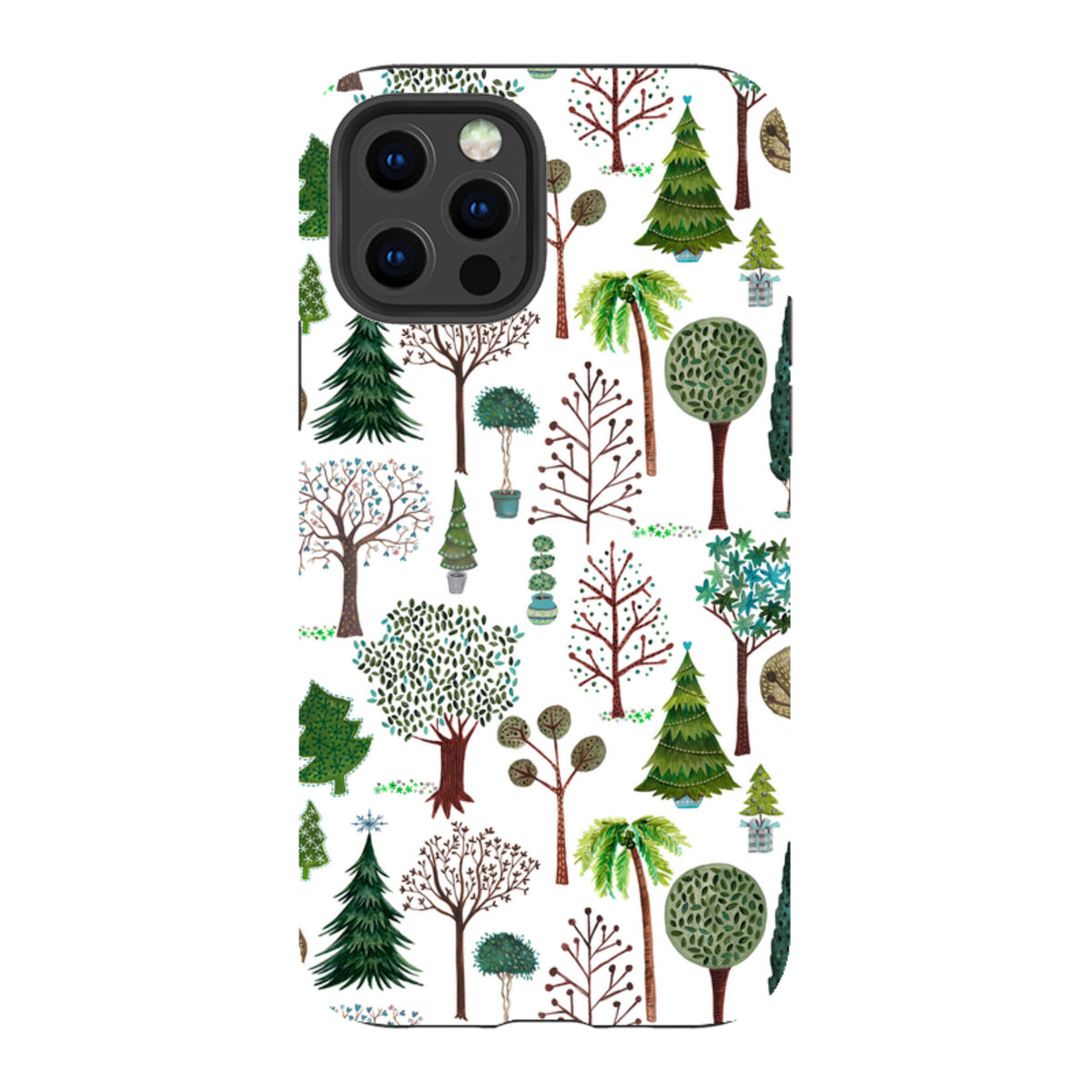 iPhone Tough Case - Xmas Trees By Caroline Bonne Muller