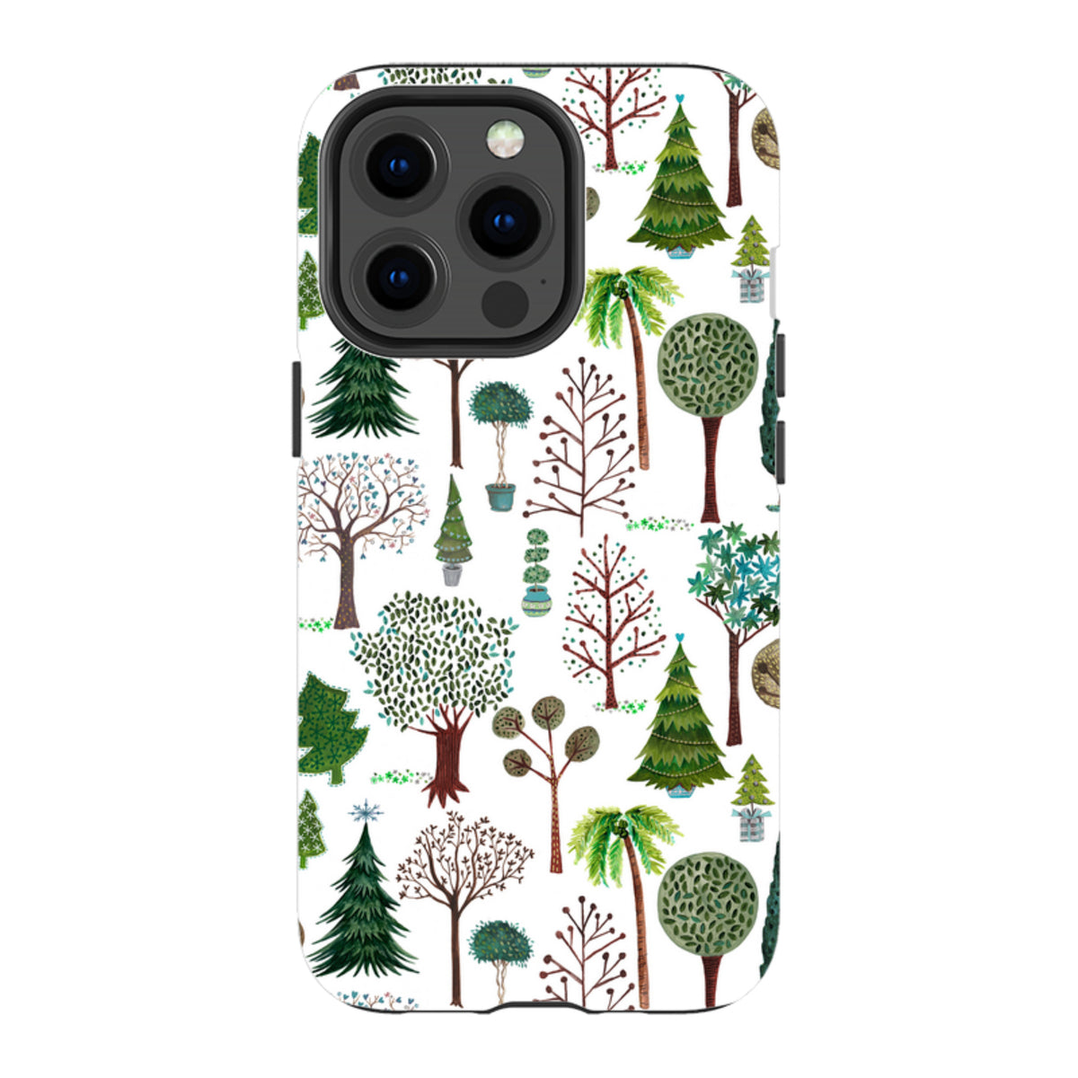 iPhone Tough Case - Xmas Trees By Caroline Bonne Muller