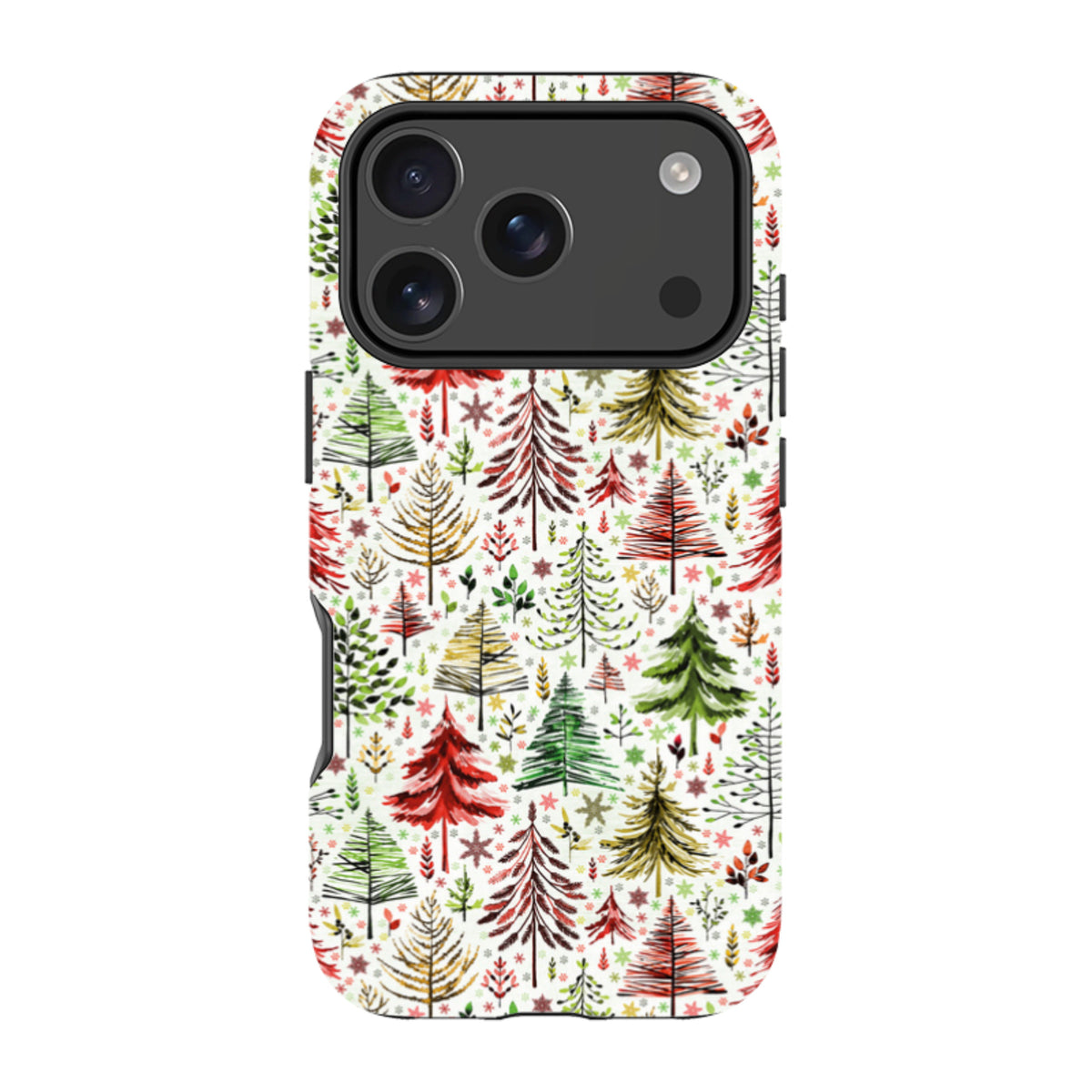 iPhone Tough Case - Xmas Trees By Elisabeth Haager