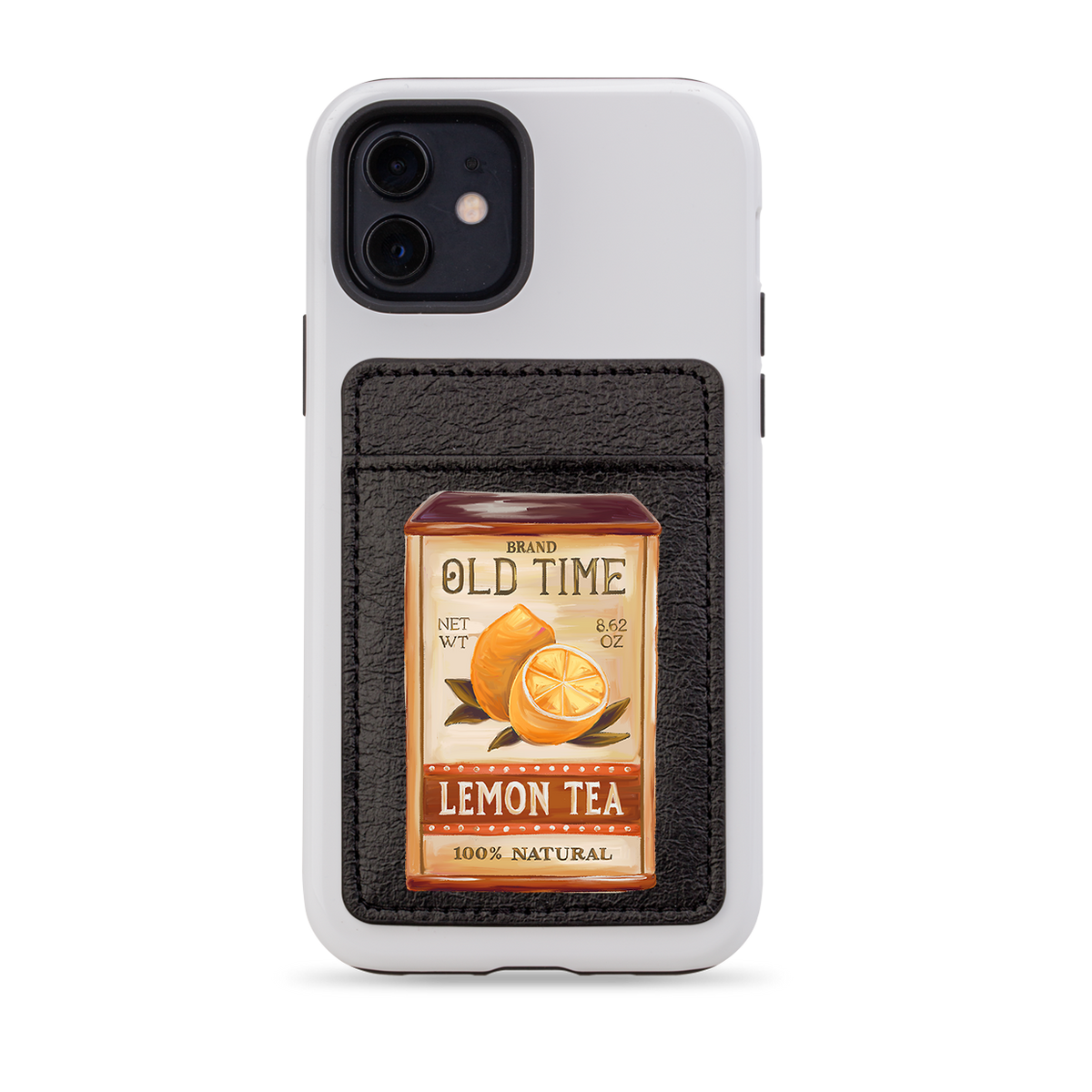 Lemon Tea MagSafe Wallet- Black