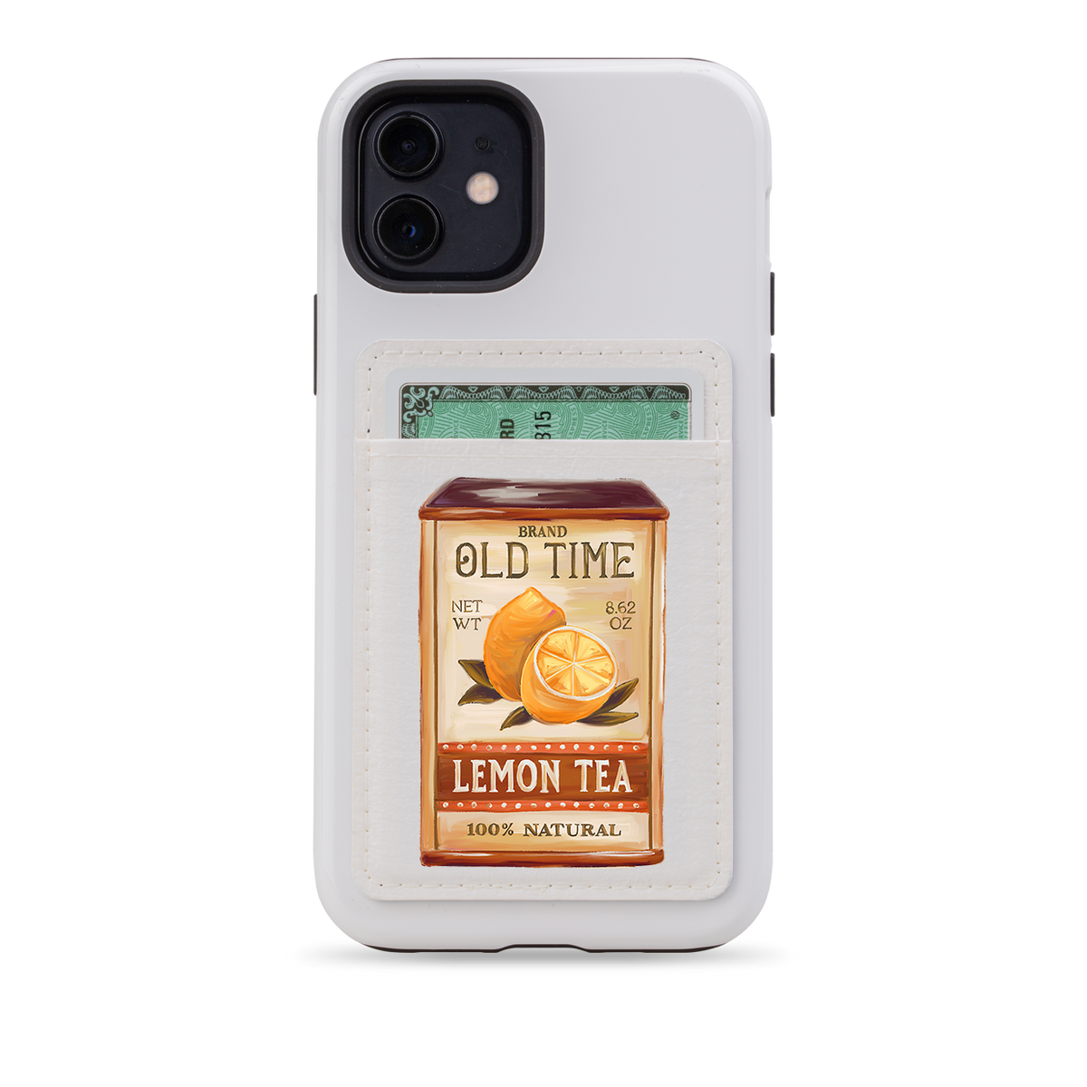 Lemon Tea MagSafe Wallet- White