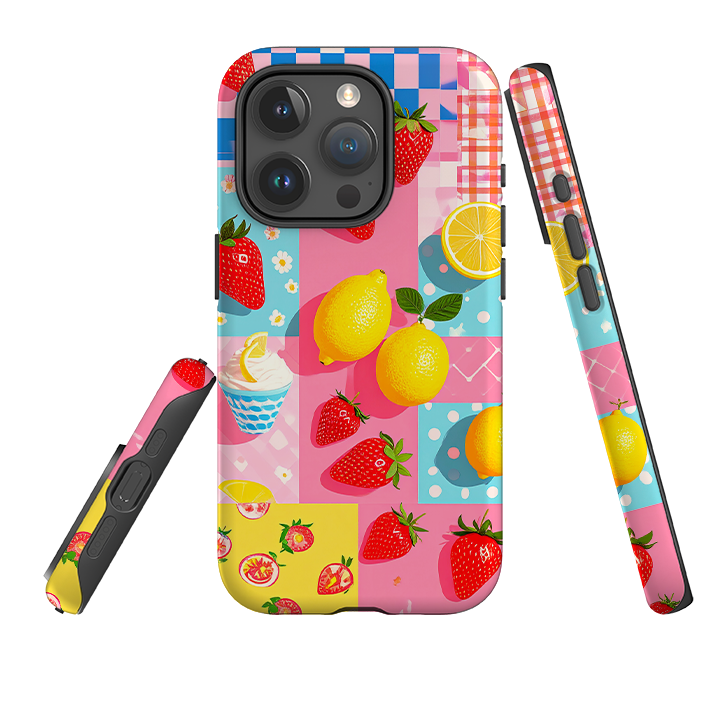 iPhone Tough Case - Lemon Strawberry Ice Cream