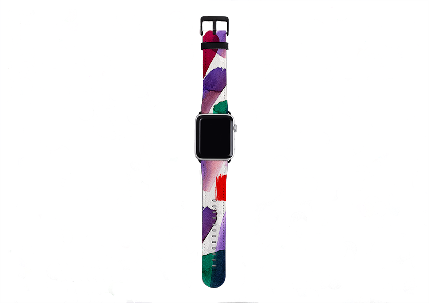 Lilac Brushes By Kitty Joseph Apple Watch Strap