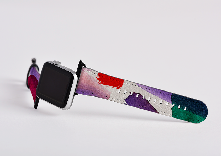Lilac Brushes By Kitty Joseph Apple Watch Strap