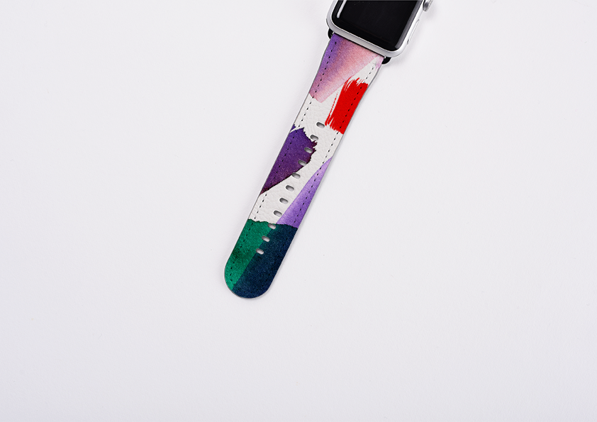 Lilac Brushes By Kitty Joseph Apple Watch Strap