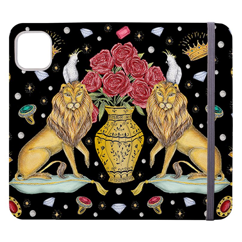Lion And Vase By Catherine Rowe Wallet case