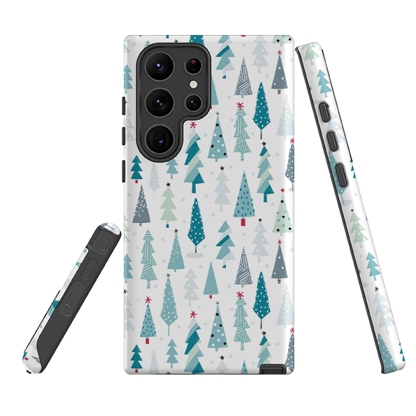 Samsung Tough Case - Little Xmas Trees By Ali Brookes