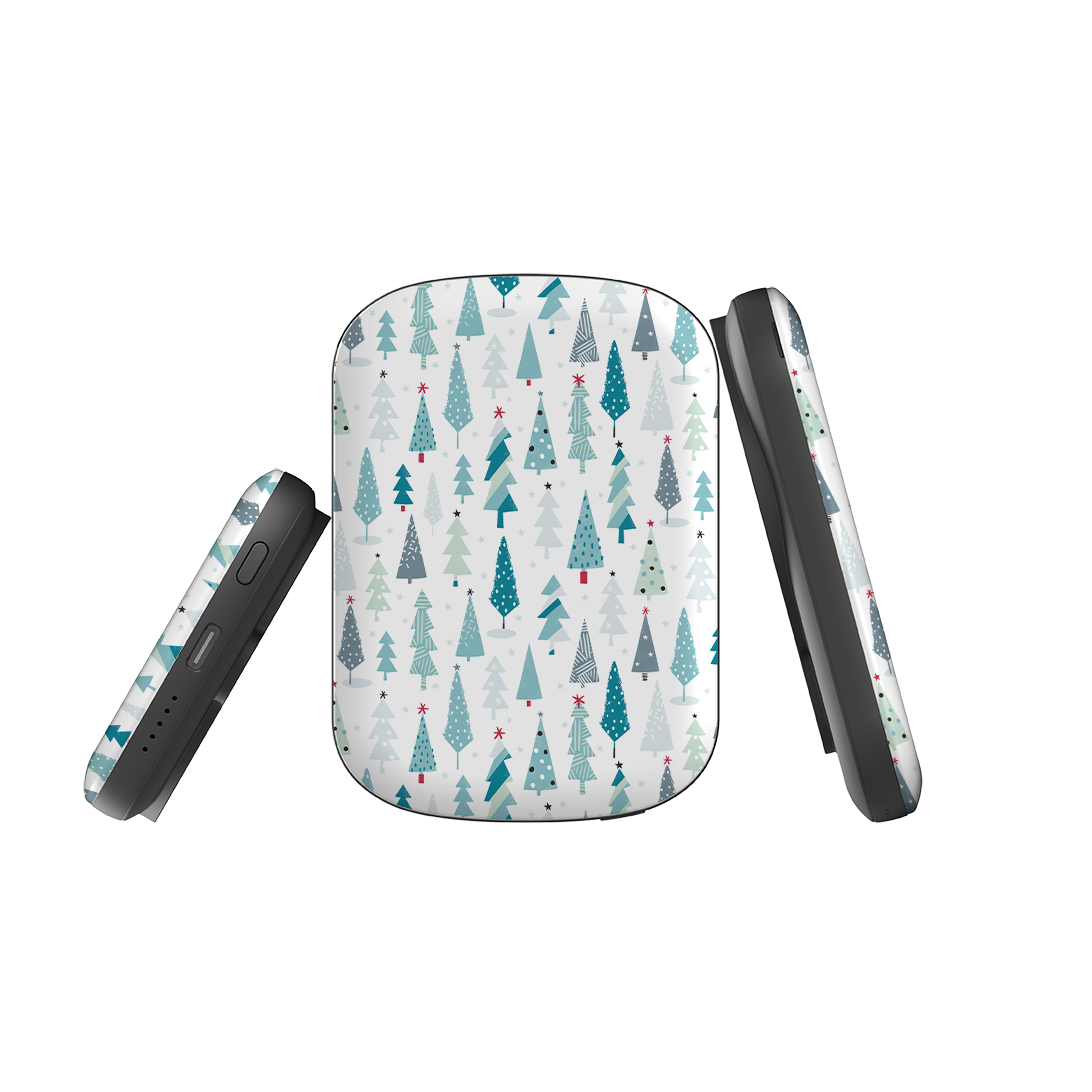 MagSafe Power Bank - Little Xmas Trees By Ali Brookes