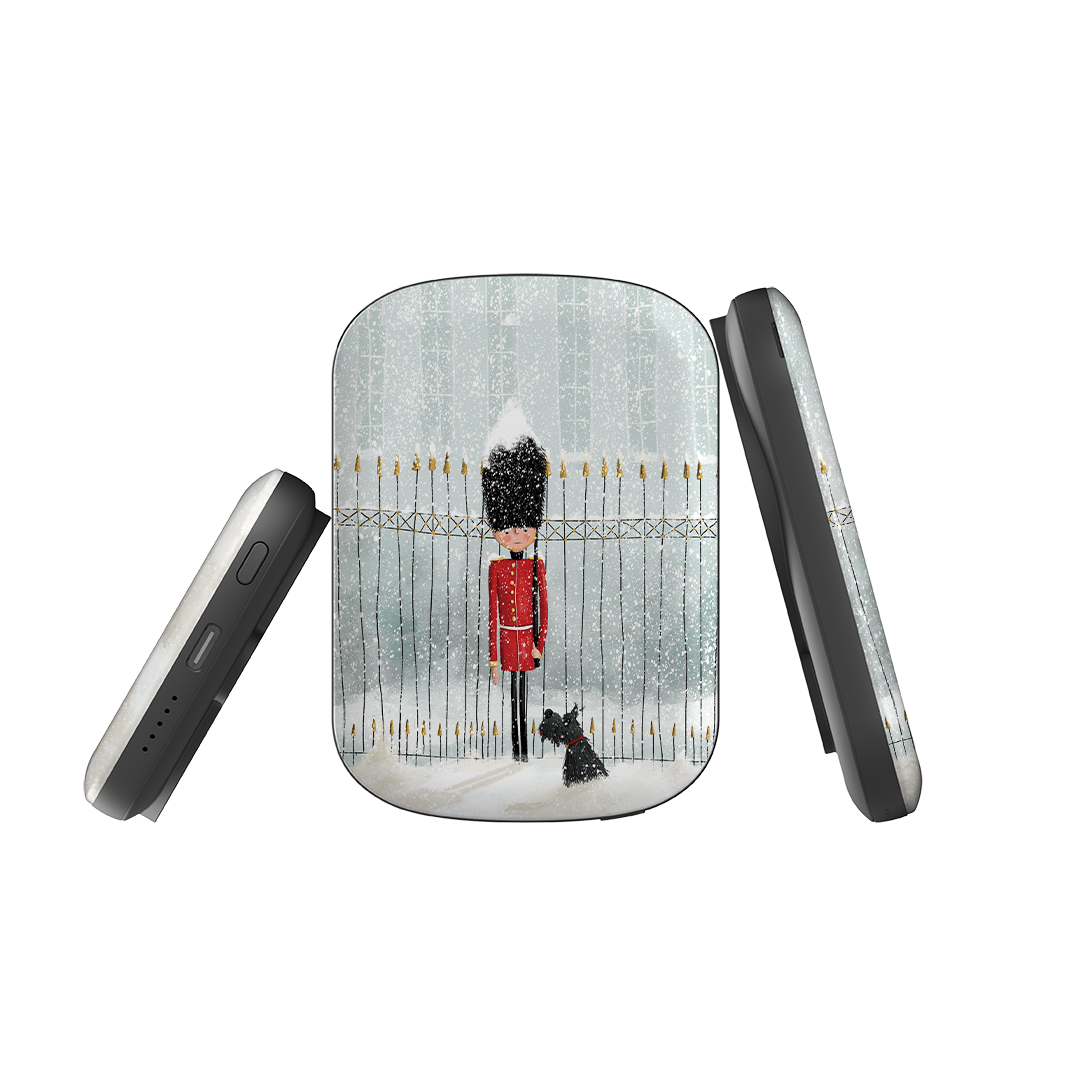MagSafe Power Bank - London in Snow By Maja Lindberg