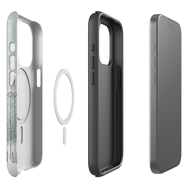 iPhone MagSafe Tough Case -  London in snow By Maja Lindberg
