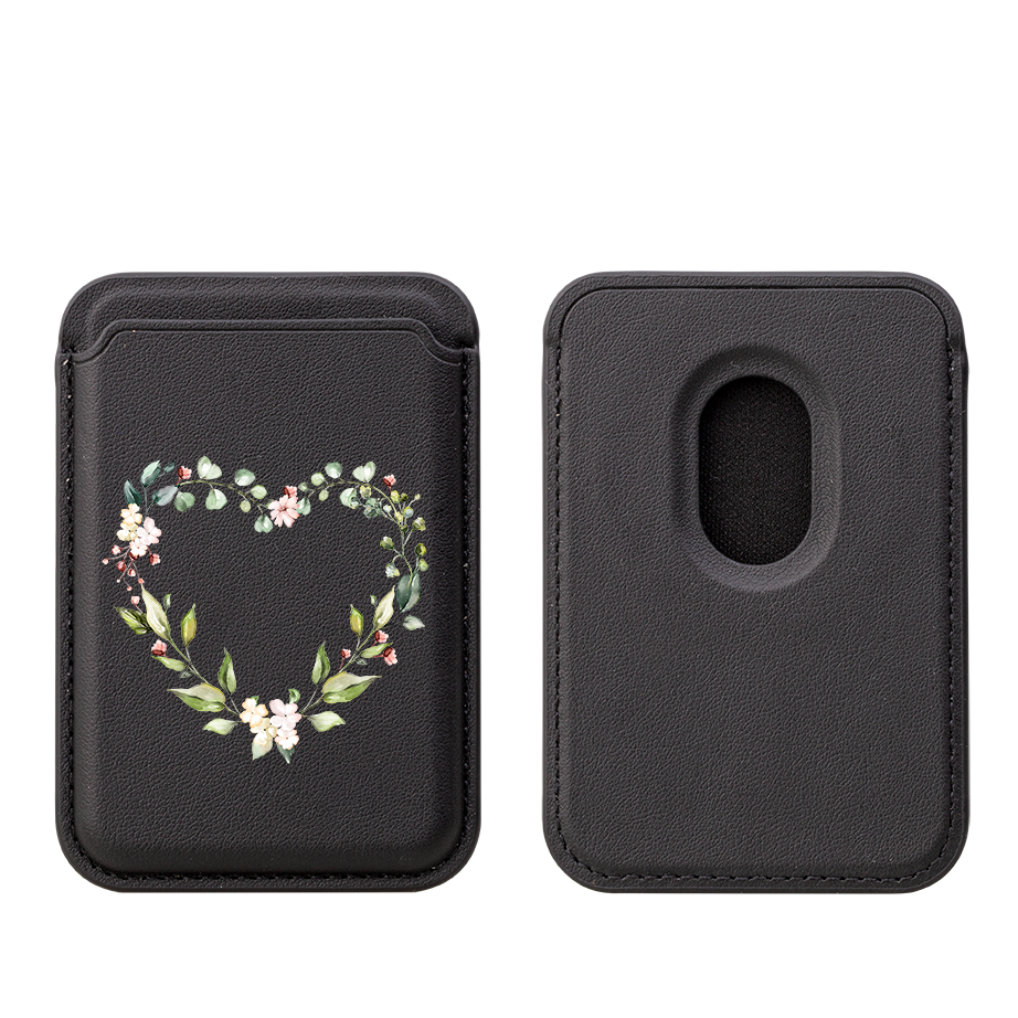 Love Floral MagSafe Wallet- Black