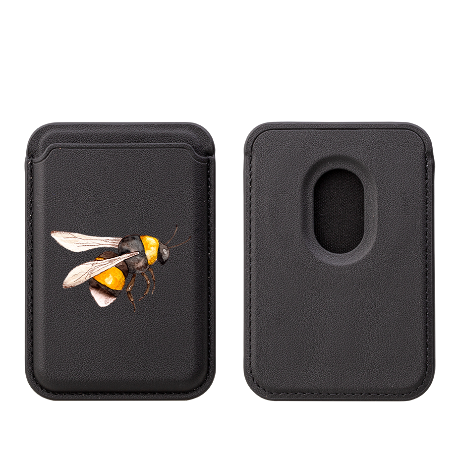 Lucy's Bee MagSafe Wallet- Black