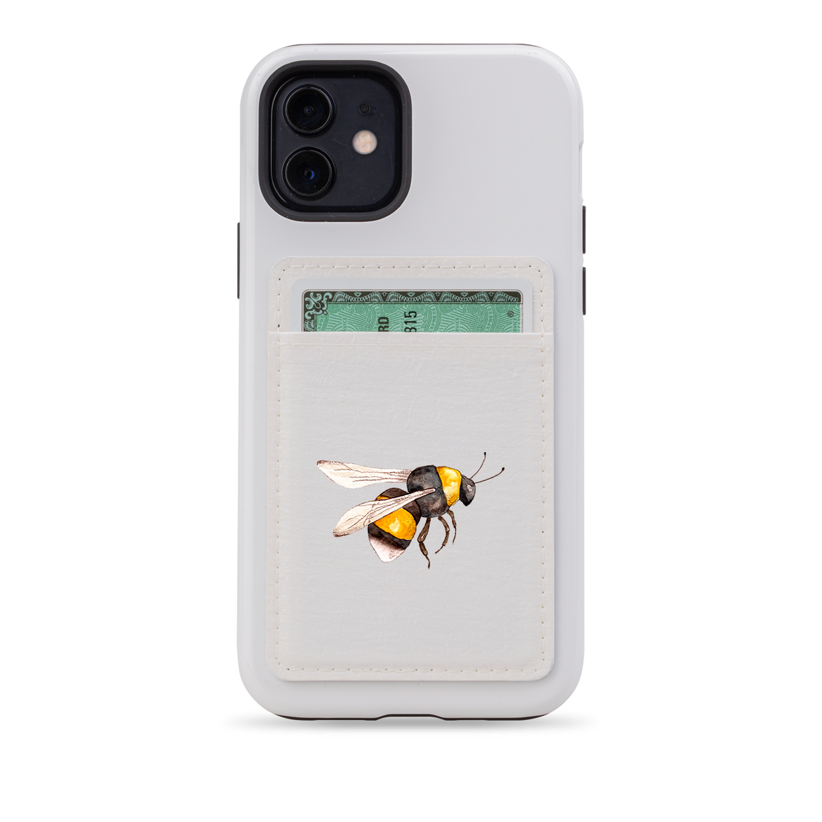 Lucy's Bee MagSafe Wallet- White