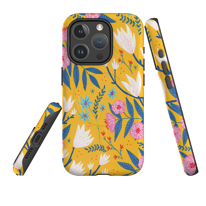 iPhone MagSafe Tough Case - Magnolias By Lee Foster Wilson