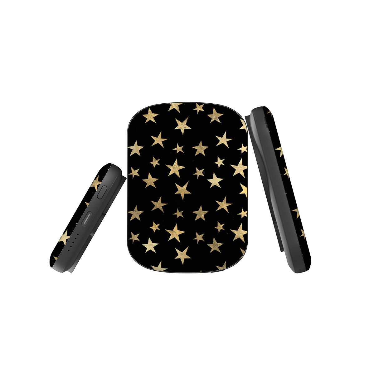 MagSafe Powerbank – Schwarz-goldene Sterne