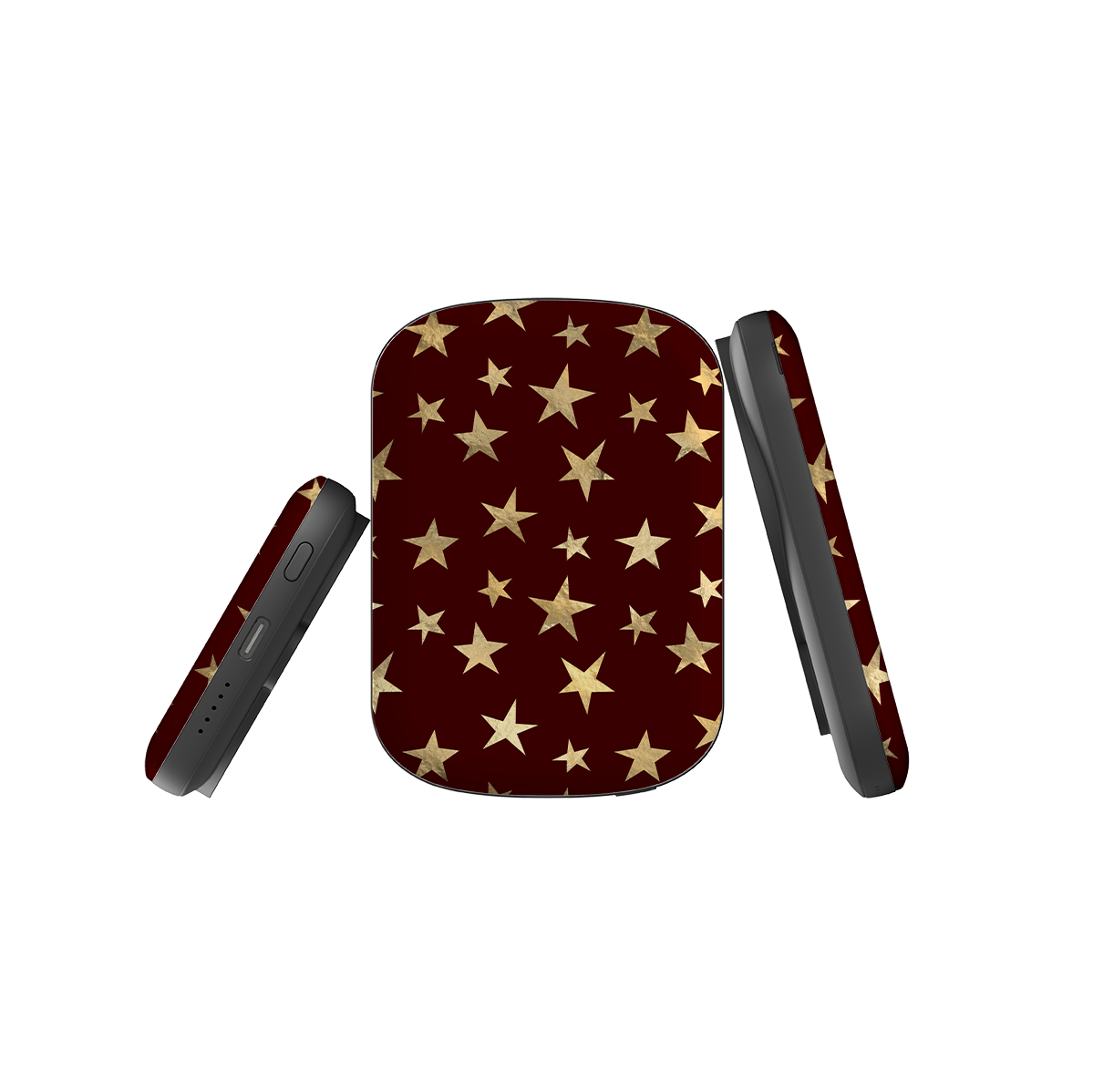 MagSafe Power Bank - Brown and Gold Stars