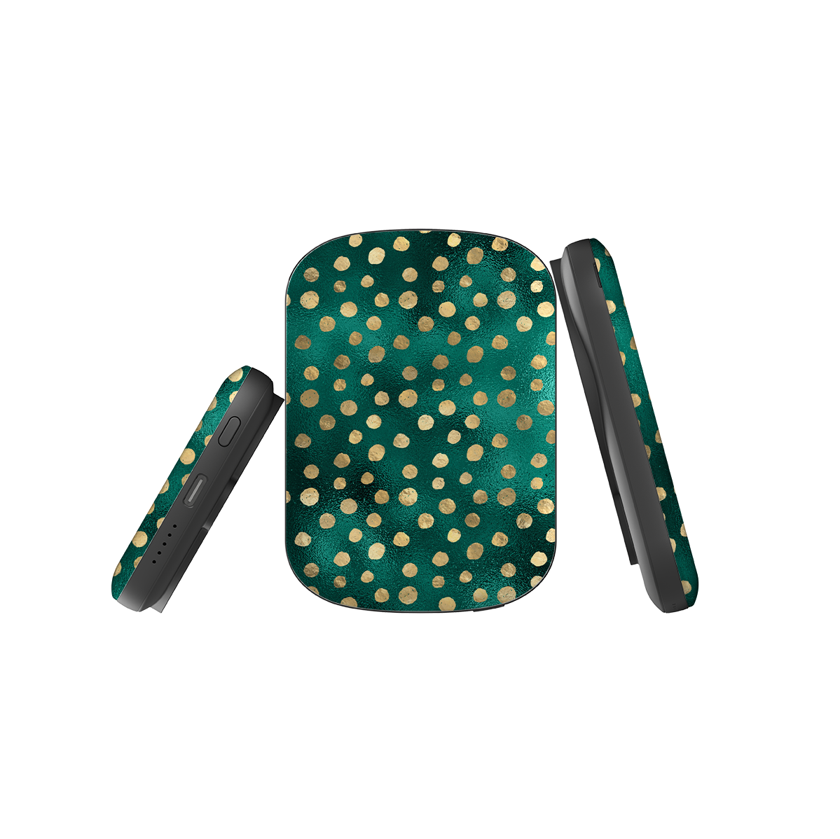 MagSafe Power Bank - Forest and Gold Dots
