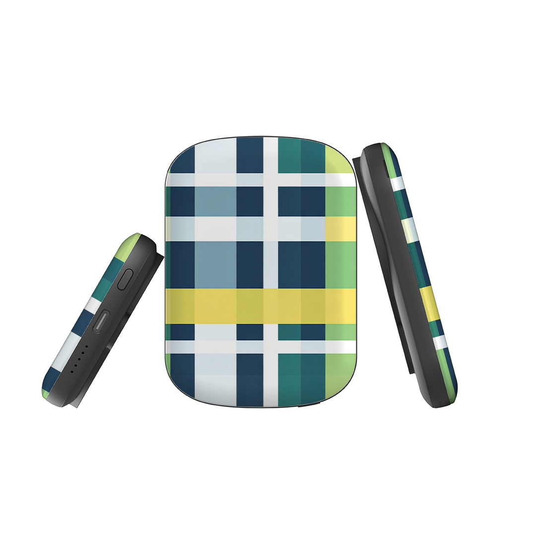 MagSafe Power Bank - Forest Gingham