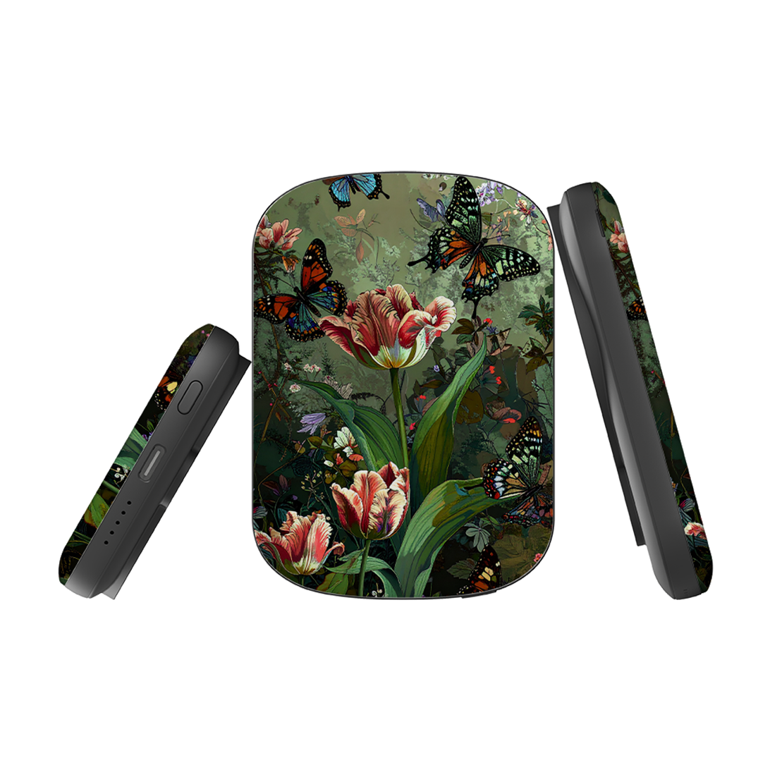 MagSafe Power Bank - Green Vyne Butterflies