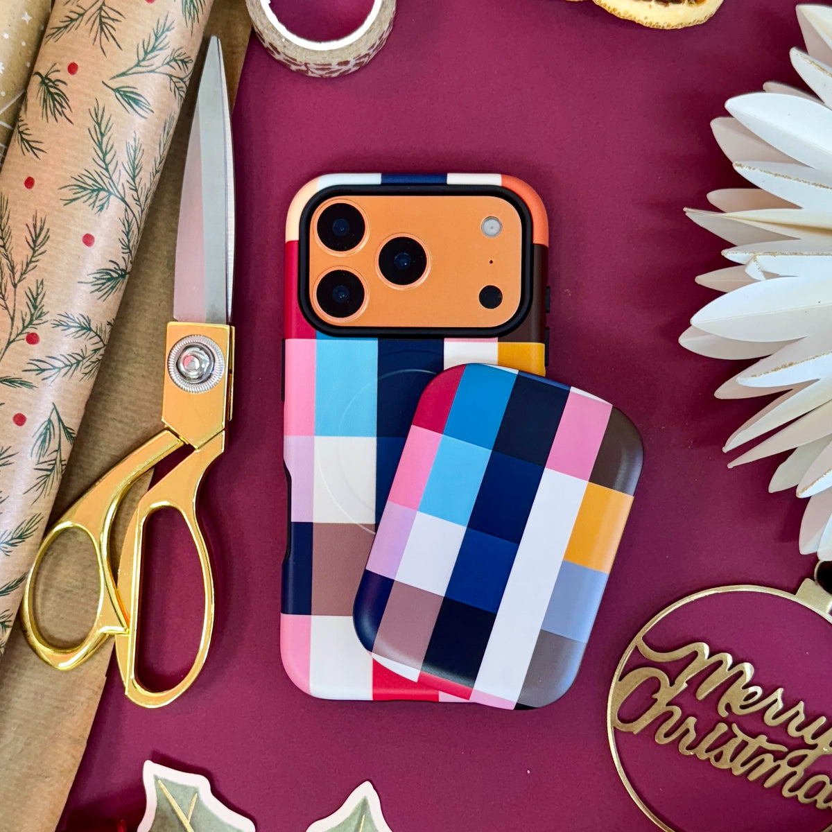 MagSafe Power Bank - Harbour Gingham