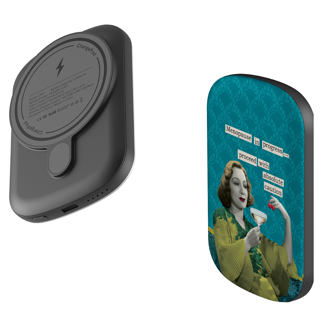 MagSafe Power Bank - Menopause In Progress By Clare Jordan