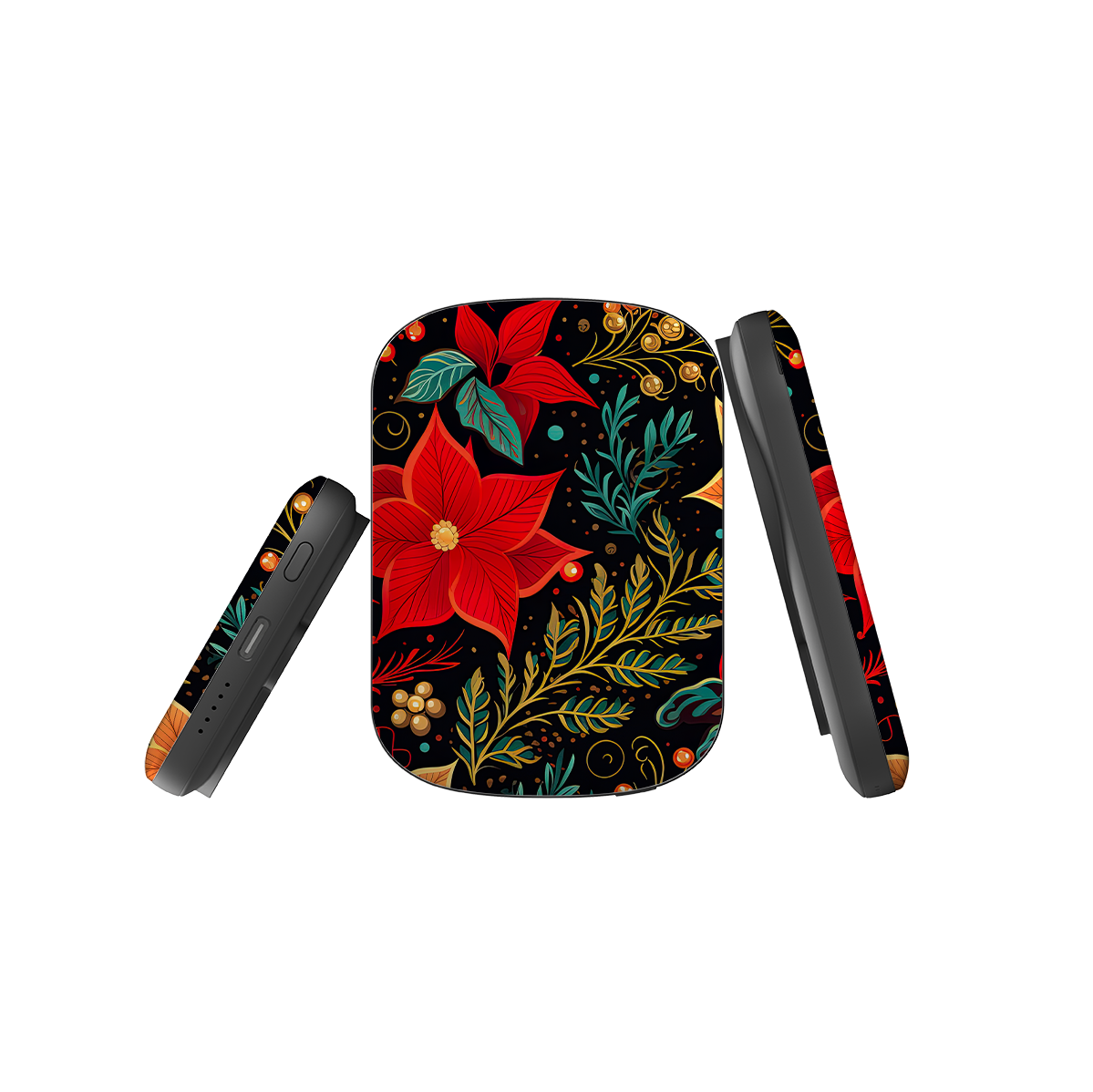 MagSafe Power Bank - Red Winter Floral II