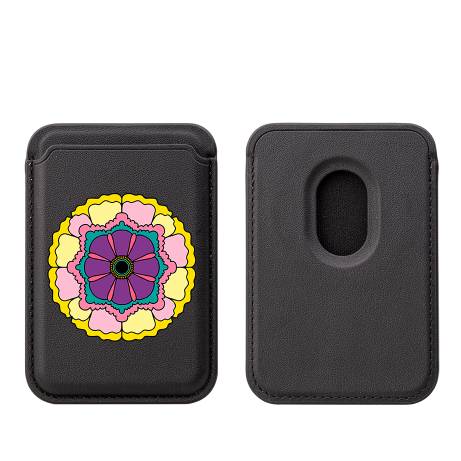 Mandala MagSafe Wallet- Black