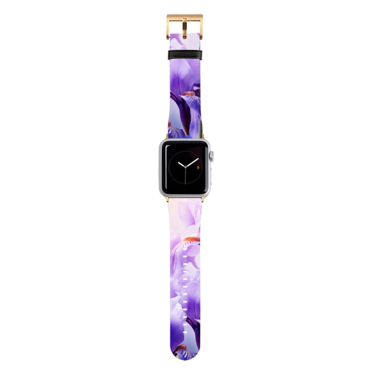 Mauve Floral Apple Watch Strap