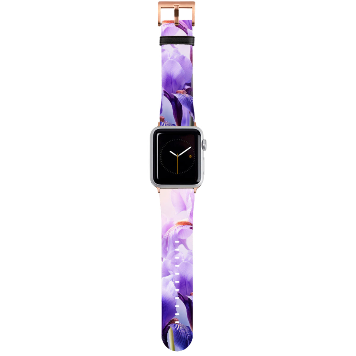 Mauve Floral Apple Watch Strap