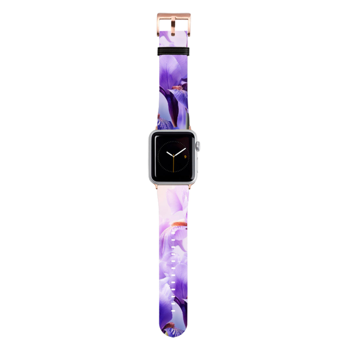 Mauve Floral Apple Watch Strap